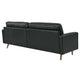 Valour 88" Leather Sofa by Modway| Black