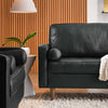 Valour 88" Leather Sofa by Modway| Black