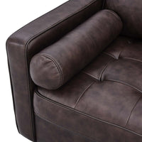 Valour 88" Leather Sofa by Modway| Brown