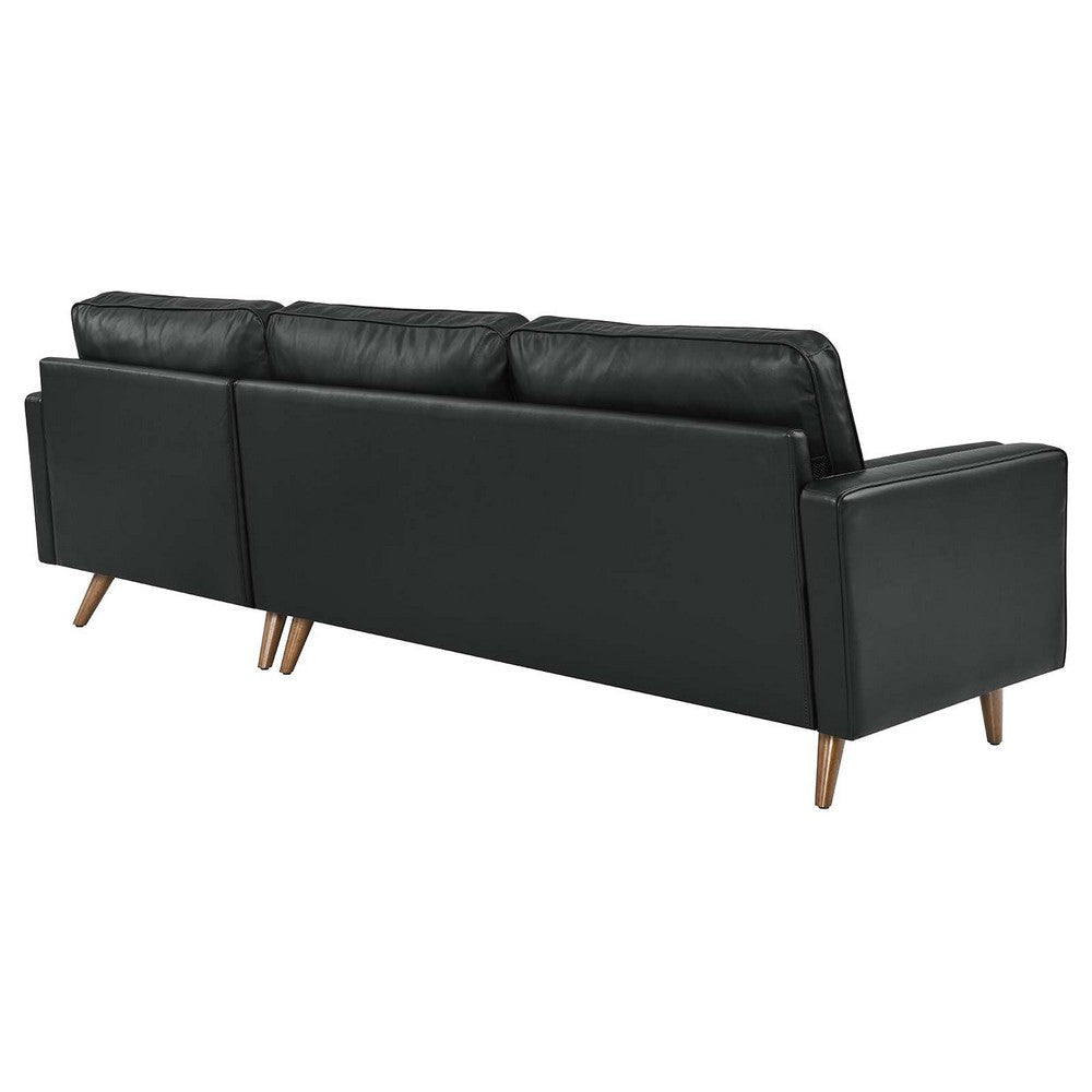 Modway Valour Sectional 98’’ Sofa Black MDY-EEI-5873-BLK