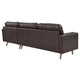 Valour 98" Leather Sectional Sofa by Modway| Brown