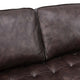 Valour 98" Leather Sectional Sofa by Modway| Brown