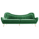 Cheshire Channel Tufted Performance Velvet Sofa by Modway| Green