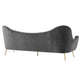 Cheshire Channel Tufted Performance Velvet Sofa by Modway| Gray