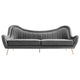 Cheshire Channel Tufted Performance Velvet Sofa by Modway| Gray