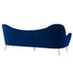 Cheshire Channel Tufted Performance Velvet Sofa by Modway| Blue