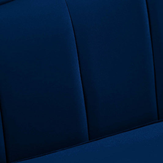 Cheshire Channel Tufted Performance Velvet Sofa by Modway| Blue