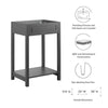 Altura 24" Bathroom Vanity Cabinet (Sink Basin Not Included) by Modway| Gray