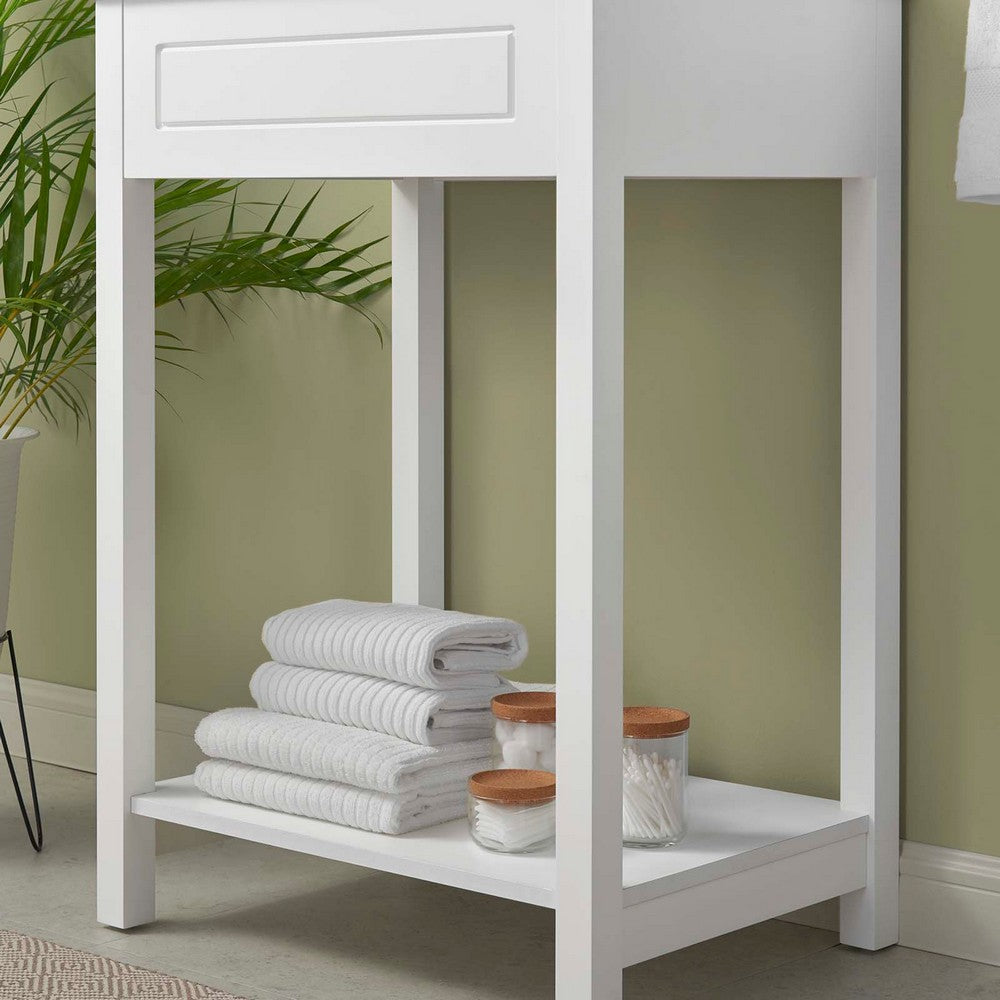 Altura 24" Bathroom Vanity Cabinet (Sink Basin Not Included) by Modway| White