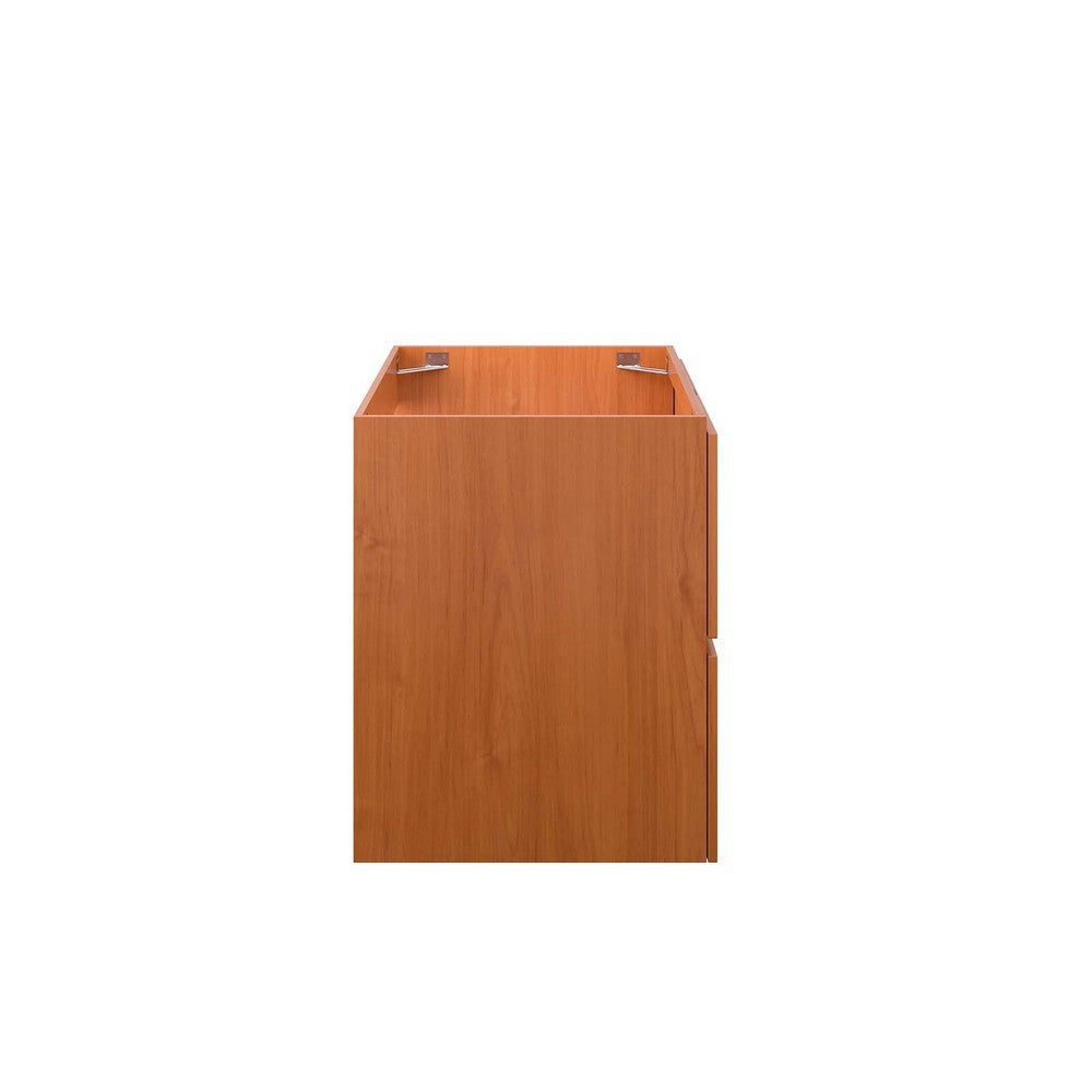 Scenic 30" Wall-Mount Bathroom Vanity Cabinet (Sink Basin Not Included) by Modway| Brown