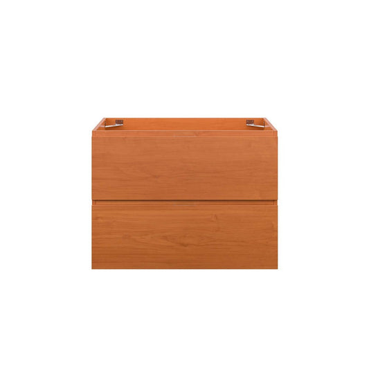 Scenic 30" Wall-Mount Bathroom Vanity Cabinet (Sink Basin Not Included) by Modway| Brown