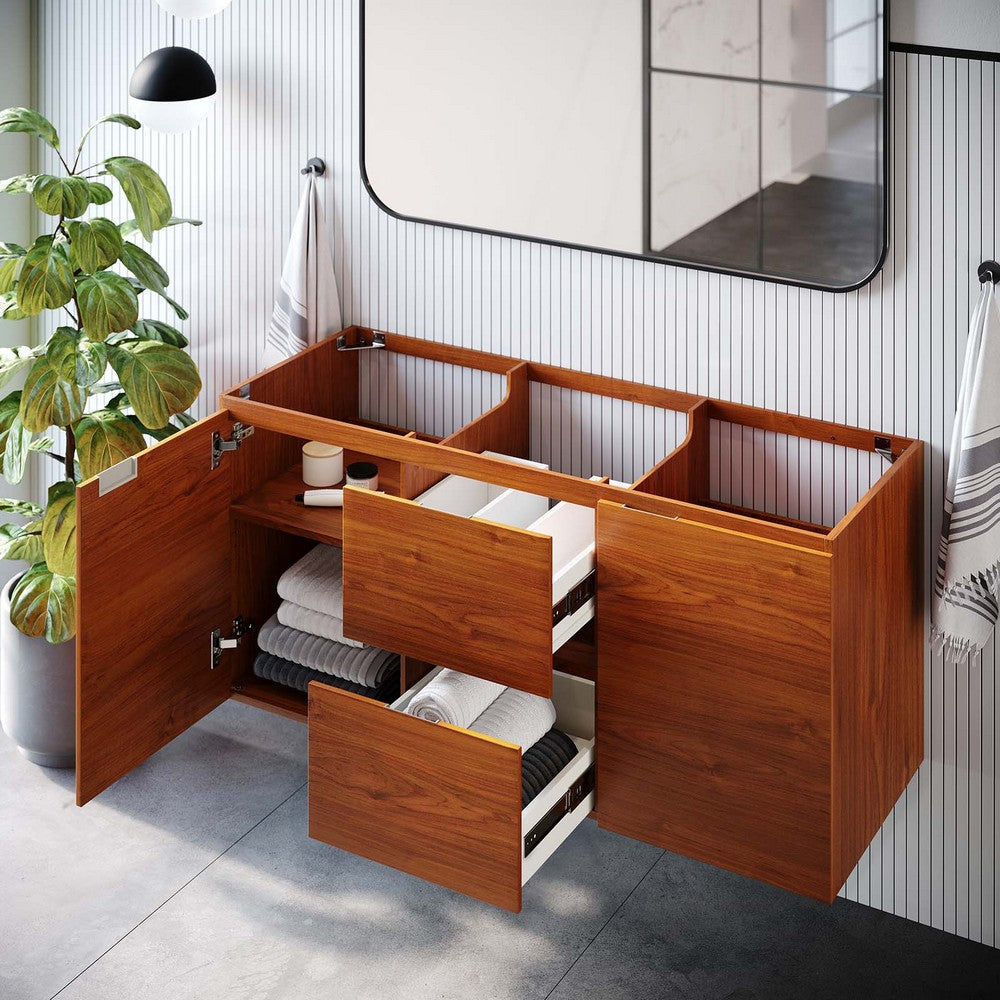 Scenic 48" Single Sink Compatible (Not Included) Bathroom Vanity Cabinet by Modway| Brown