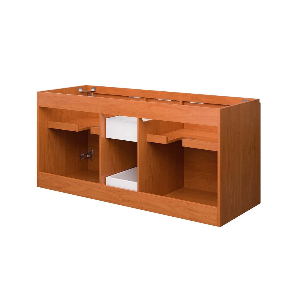 Scenic 48" Double Sink Compatible (Not Included) Bathroom Vanity Cabinet by Modway| Brown