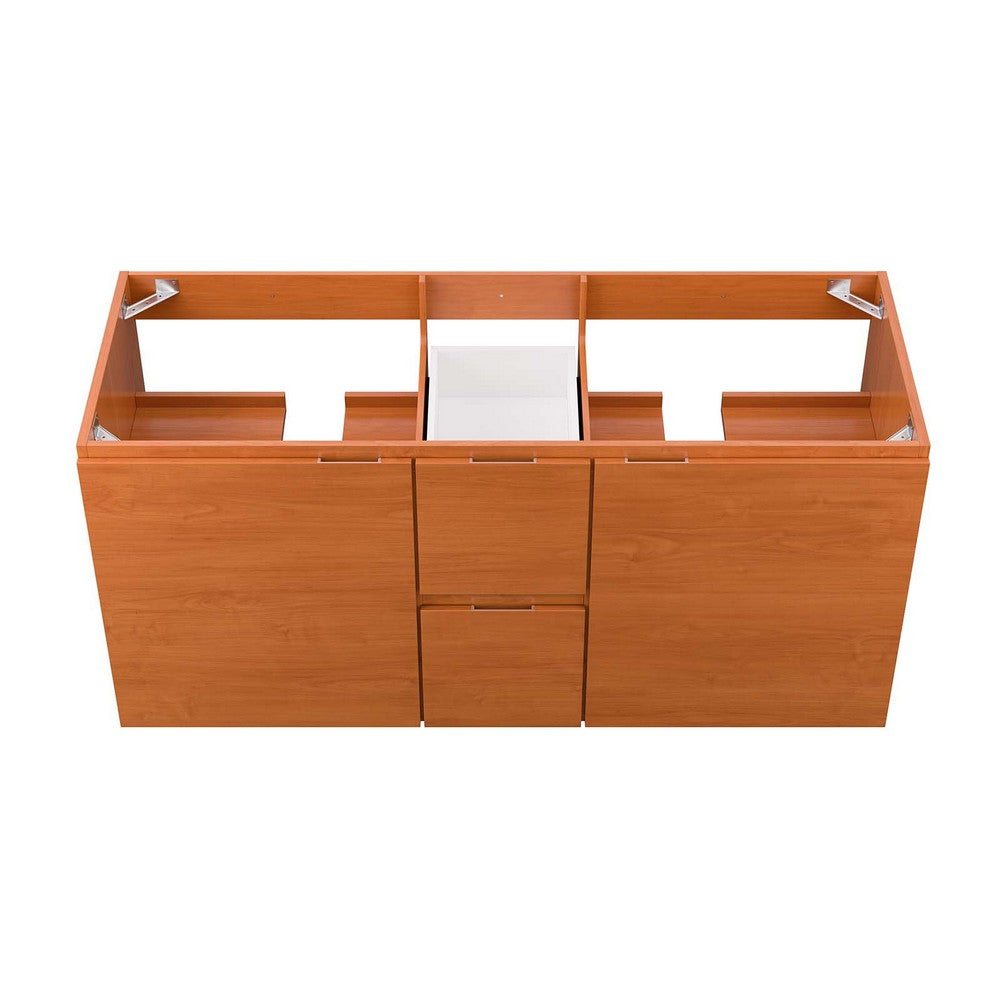 Scenic 48" Double Sink Compatible (Not Included) Bathroom Vanity Cabinet by Modway| Brown