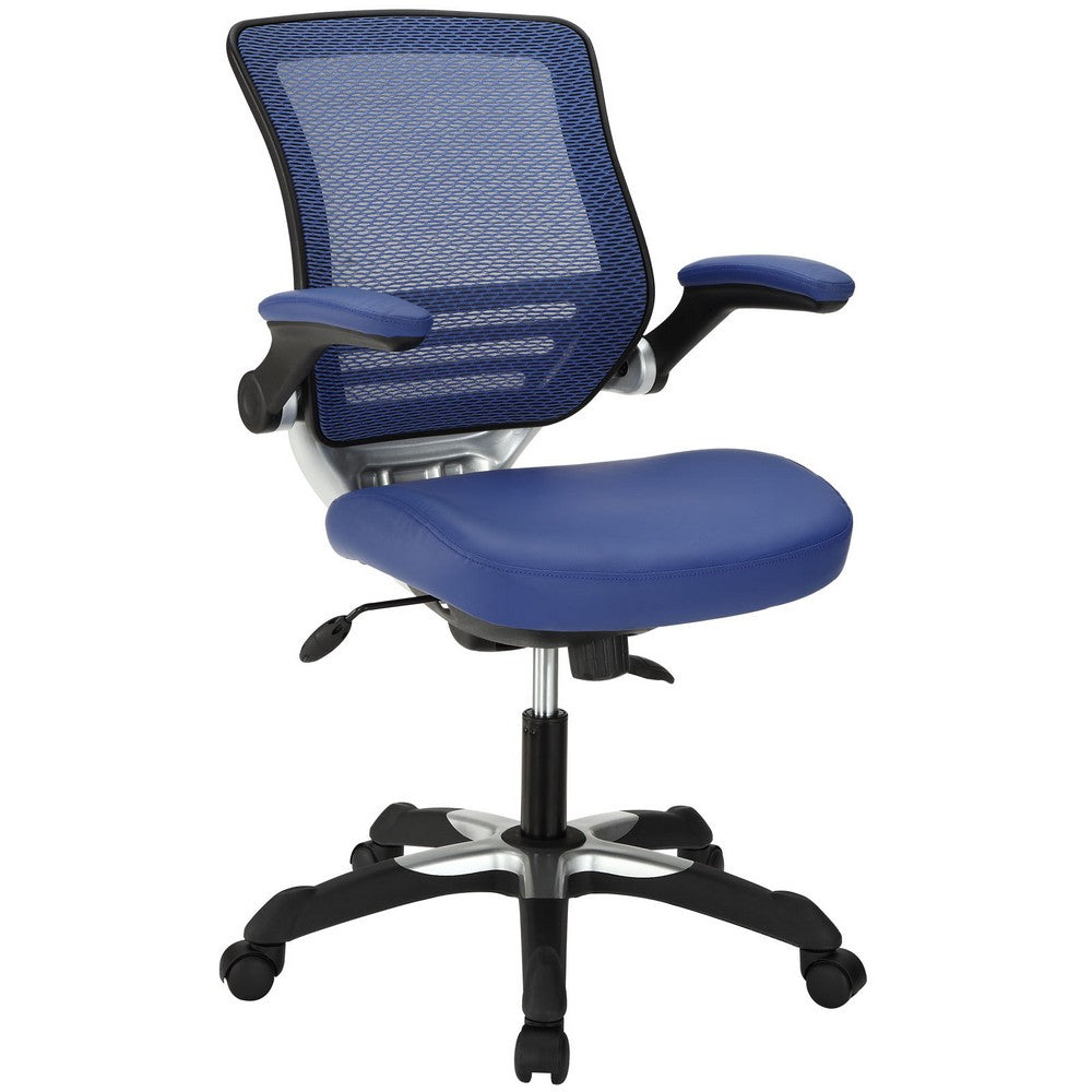 White Edge Vinyl Office Chair  - No Shipping Charges
