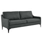 Modway Corland Upholstered Fabric, Sofa, Charcoal