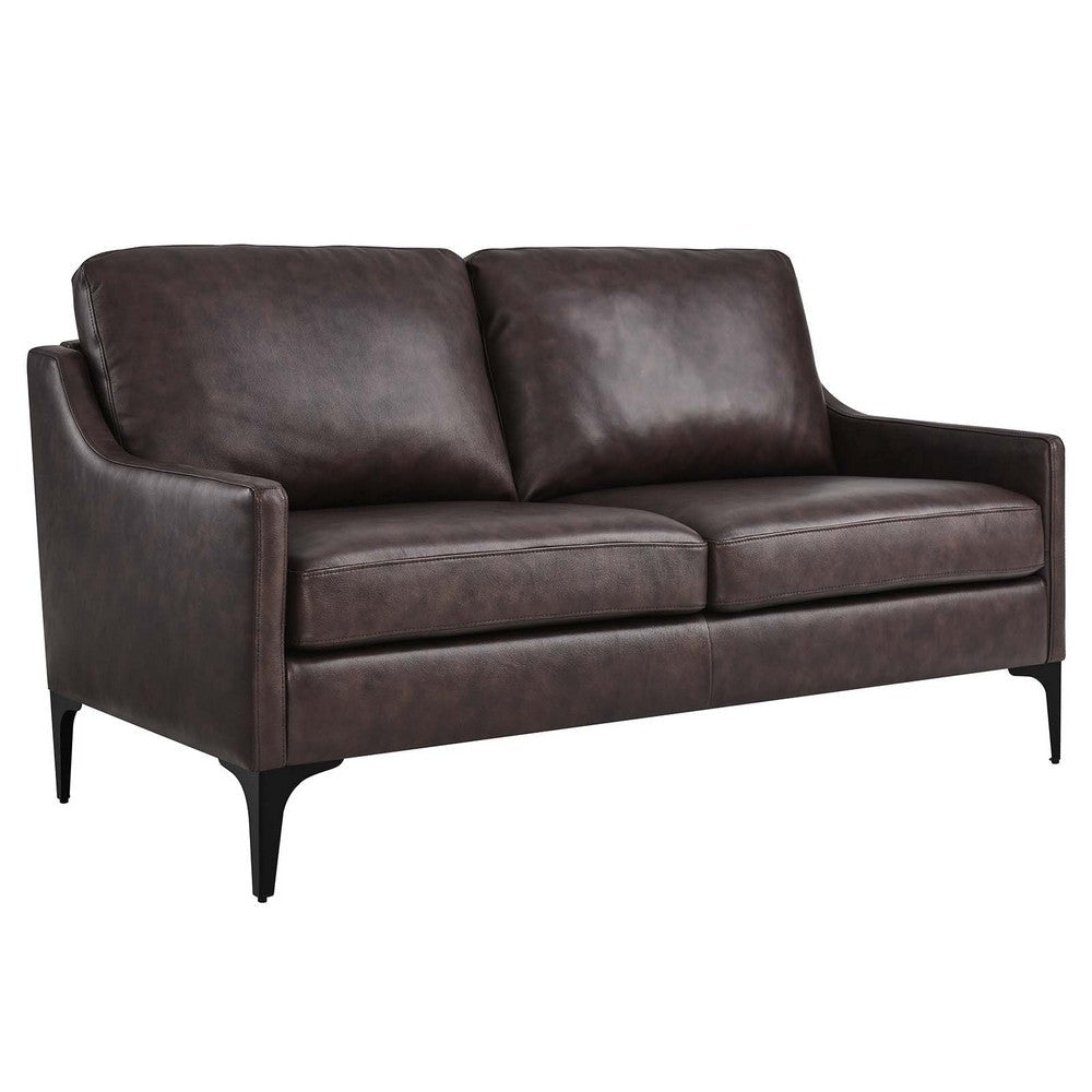 Corland Leather Loveseat - No Shipping Charges