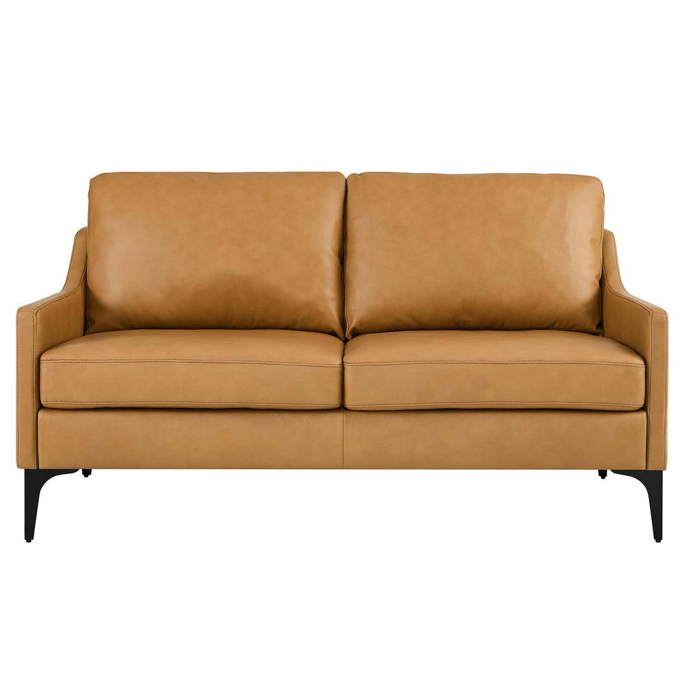 Corland Leather Loveseat - No Shipping Charges