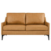 Corland Leather Loveseat - No Shipping Charges MDY-EEI-6020-BRN