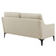 Corland Upholstered Fabric Loveseat by Modway| Brown