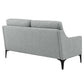 Modway Corland Upholstered Fabric Loveseat Light Gray MDY-EEI-6021-LGR