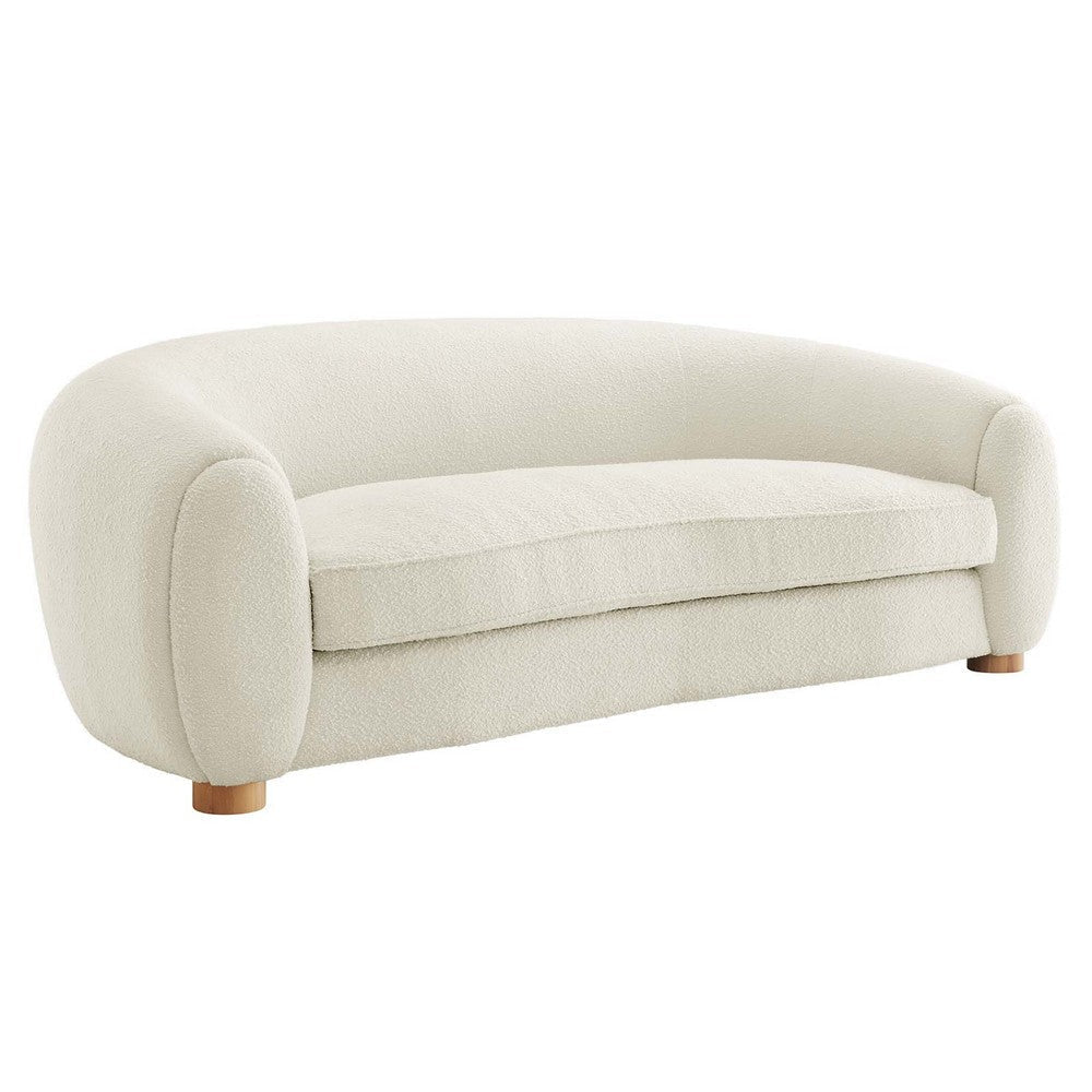 Modway Abundant Boucle Upholstered Fabric, Sofa, Ivory