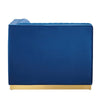 Sanguine Channel Tufted Performance Velvet Modular Sectional Sofa Right Corner Chair by Modway| Blue