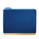 Sanguine Channel Tufted Performance Velvet Modular Sectional Sofa Right Corner Chair by Modway| Blue