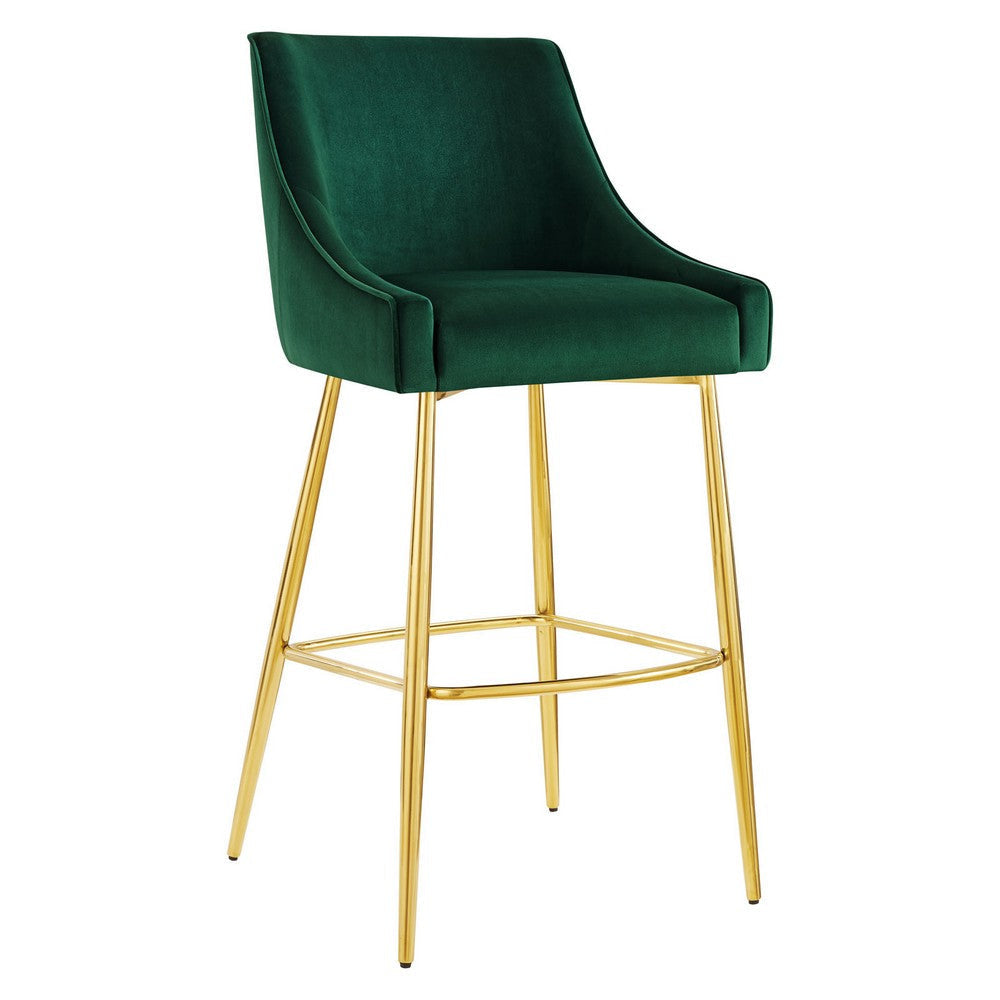 Modway Discern 2 Two Bar Stools Green MDY-EEI-6037-GRN