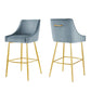 Modway Discern 2, Two Bar Stools, Light Blue