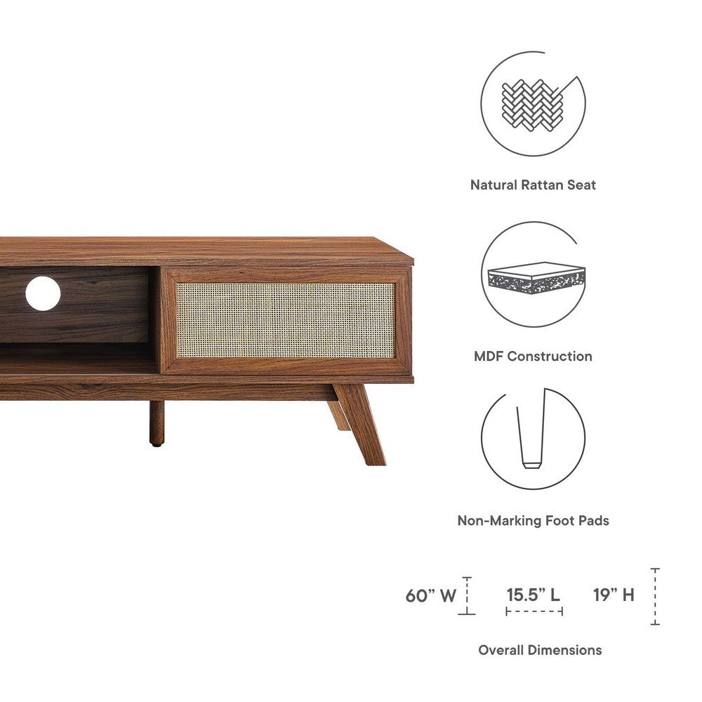 Soma 60’ TV Stand - No Shipping Charges MDY-EEI-6040-WAL