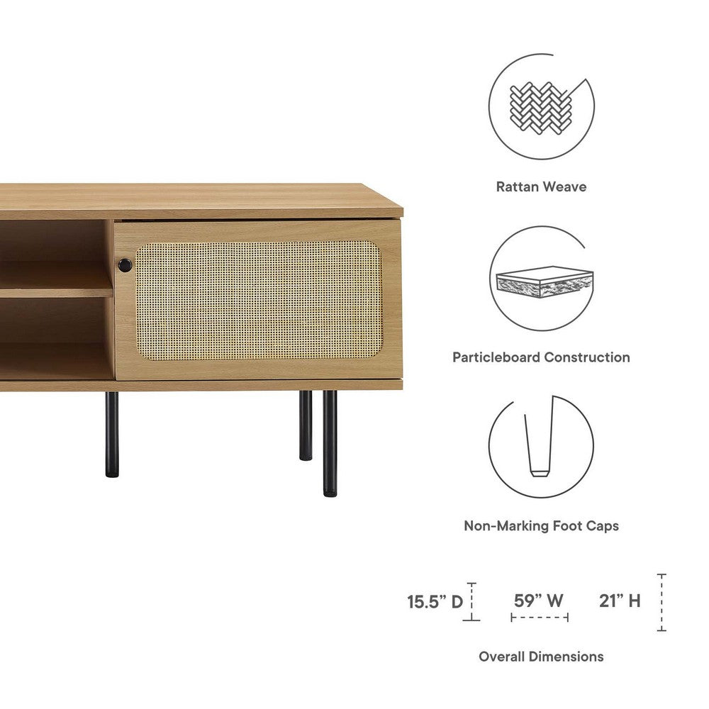 Cambria 60" TV Stand by Modway| Brown