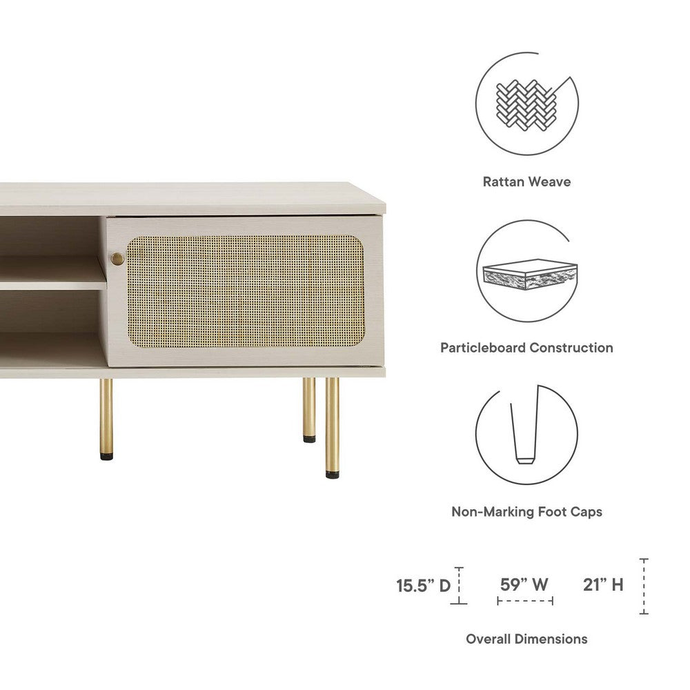 Cambria 60" TV Stand by Modway| White