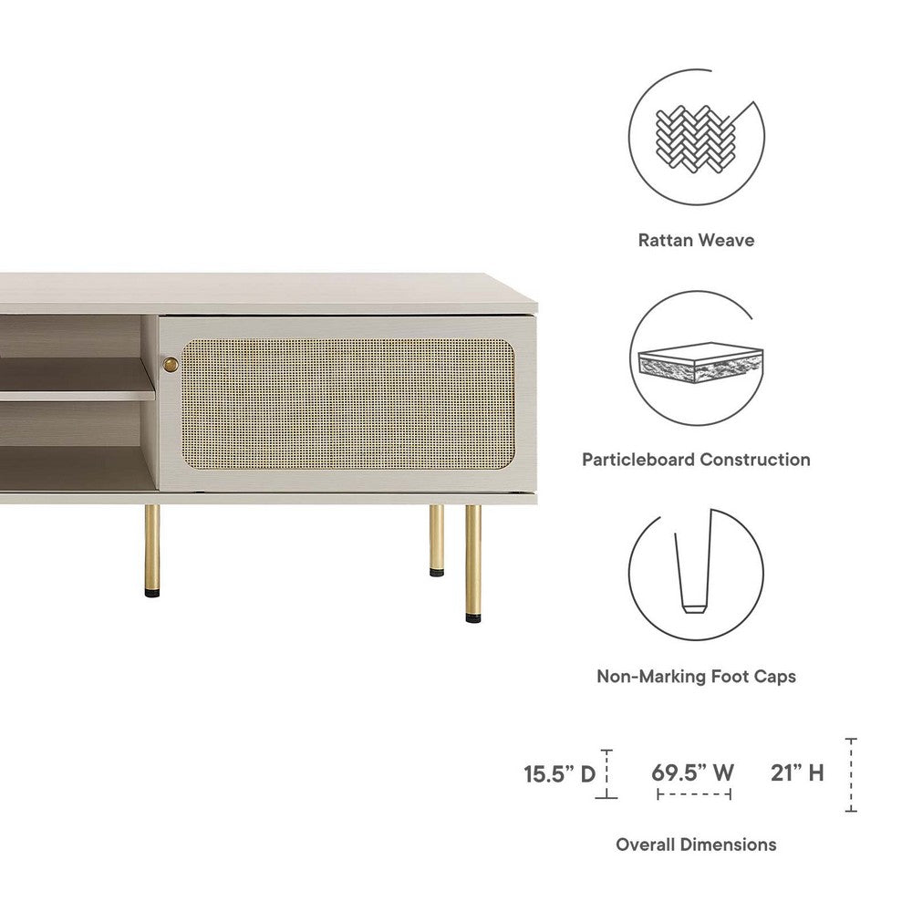 Cambria 70" TV Stand by Modway| White