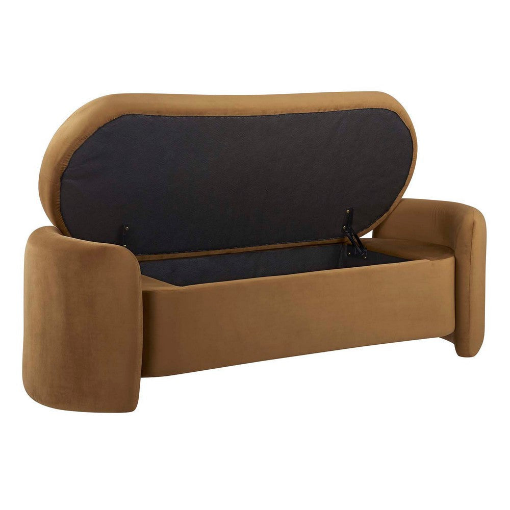 Nebula Upholstered Performance Velvet Bench  - No Shipping Charges