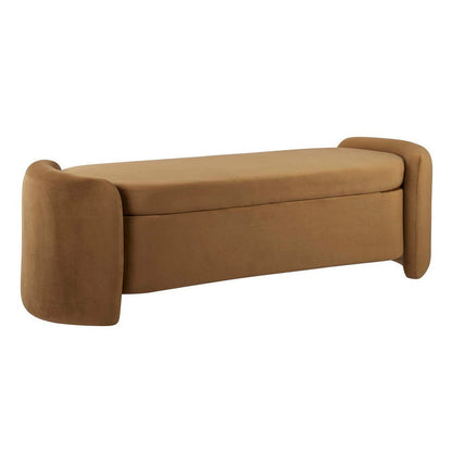 Nebula Upholstered Performance Velvet Bench  - No Shipping Charges