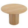 Modway Senja Mid-Century Modern Wood Grain Dining Table 47’’ Round Oak MDY-EEI-6064-OAK-SET