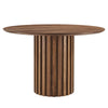 Senja 47" Round Dining Table by Modway| Brown