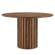 Senja 47" Round Dining Table by Modway| Brown
