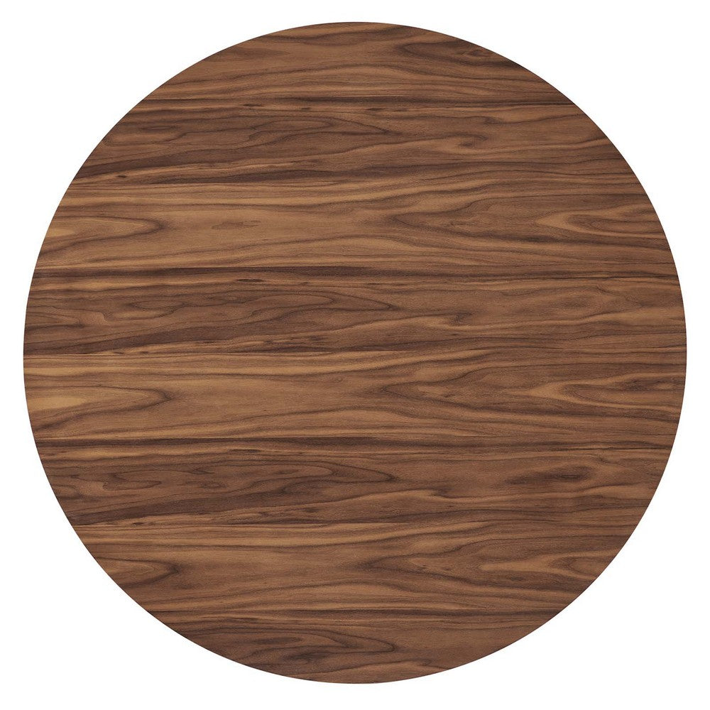 Senja 47" Round Dining Table by Modway| Brown