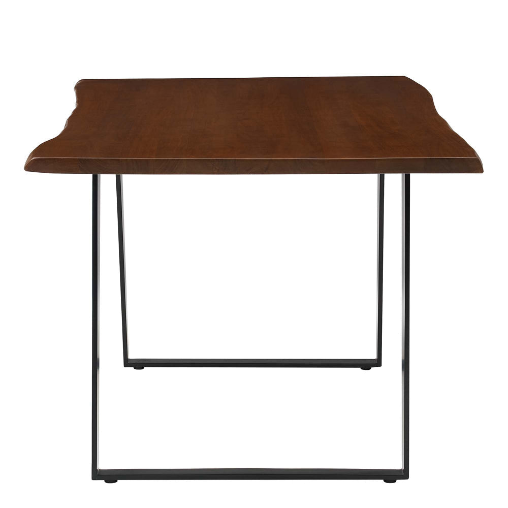 Viggo 60’’ Live Edge Acacia Wood Acacia Wood Dining Table by Modway