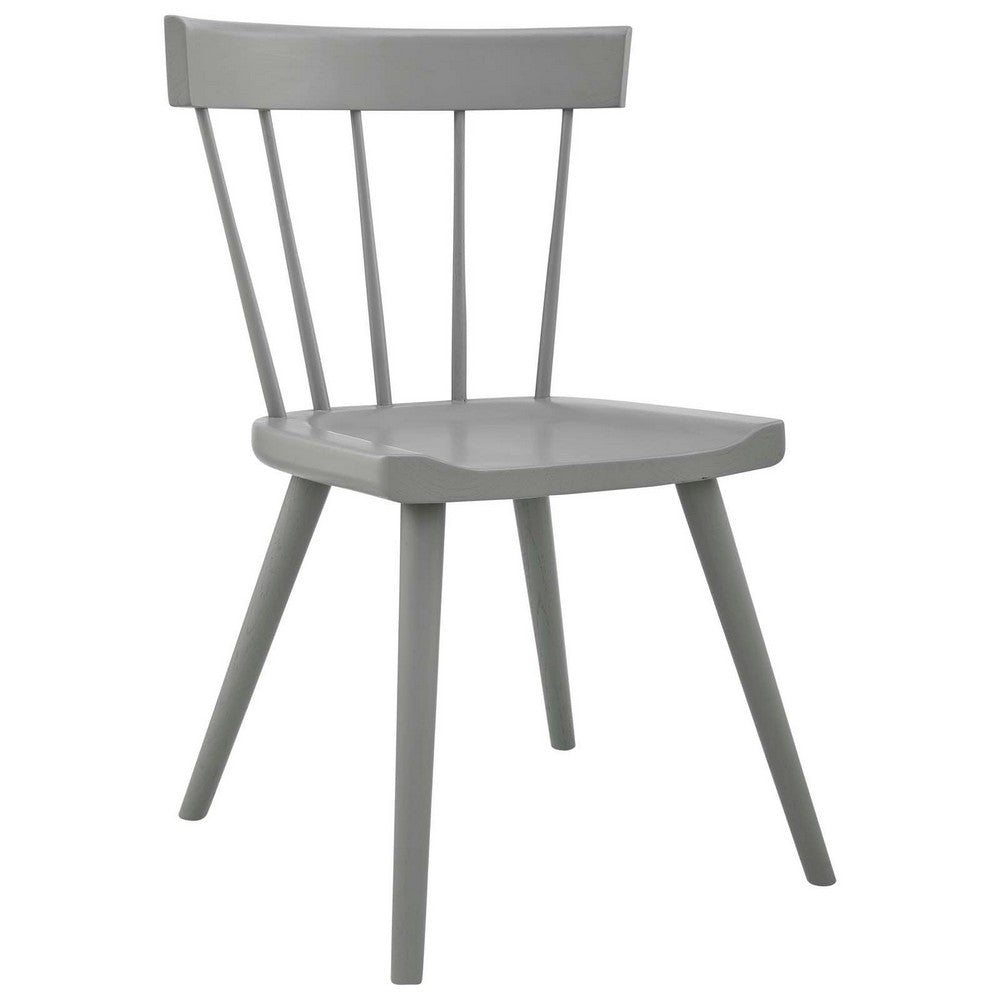 Sutter Wood Dining Side Chair Set of 2 by Modway| Gray