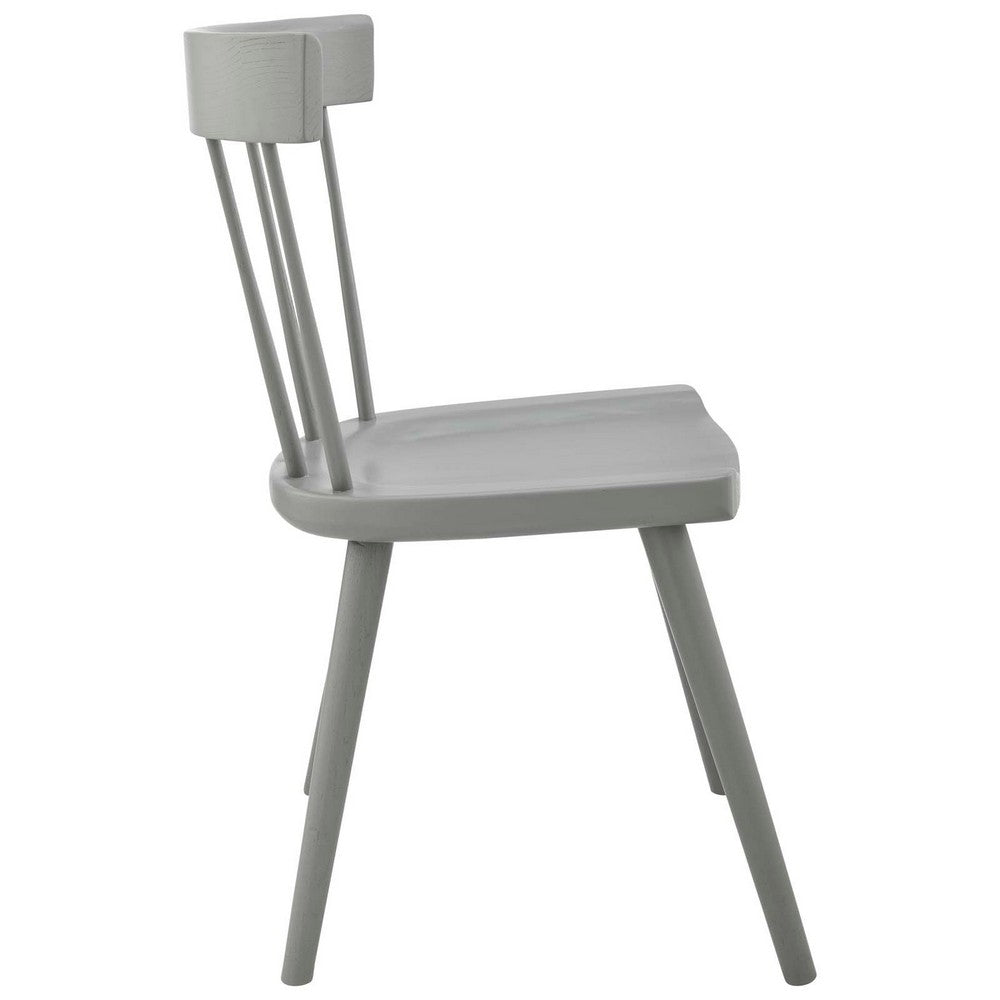 Sutter Wood Dining Side Chair Set of 2 by Modway| Gray