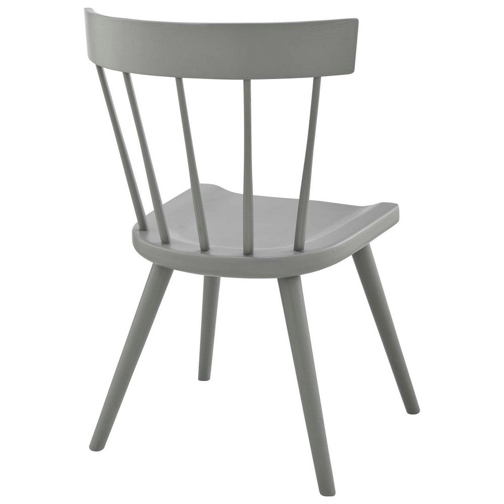 Sutter Wood Dining Side Chair Set of 2 by Modway| Gray
