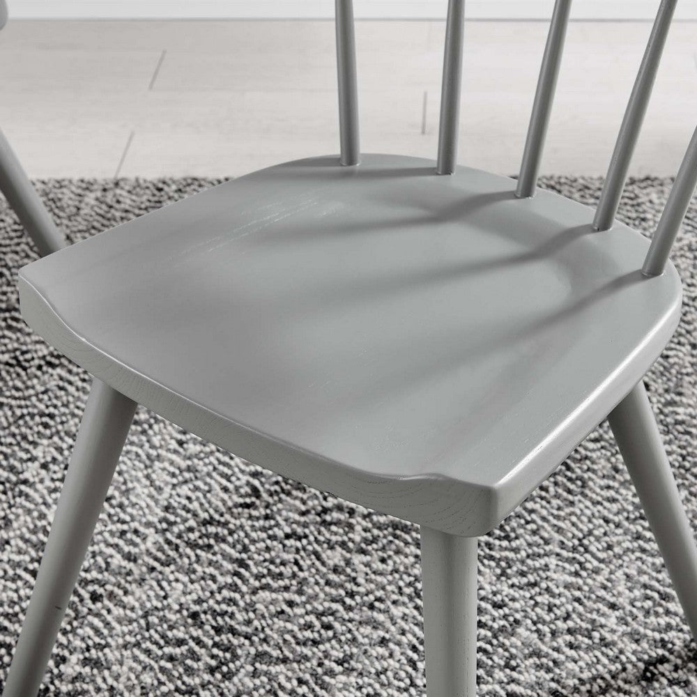 Sutter Wood Dining Side Chair Set of 2 by Modway| Gray