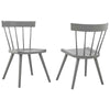 Sutter Wood Dining Side Chair Set of 2 by Modway| Gray