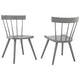 Sutter Wood Dining Side Chair Set of 2 by Modway| Gray