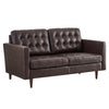 Exalt Tufted Leather Loveseat  - No Shipping Charges
