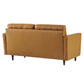 Modway Exalt Tufted Vegan Leather Loveseat Tan MDY-EEI-6100-TAN