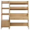 Modway Bixby 2-Piece Wood Office Desk and Bookshelf